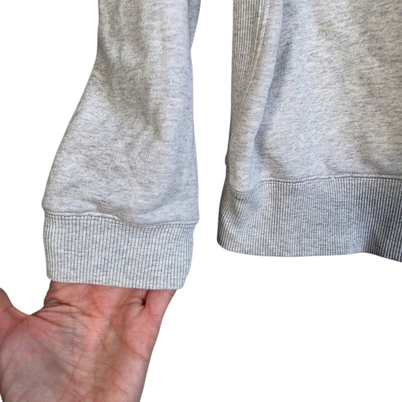 ITIB x Mardi Mercredi Grey Graphic Sweatshirt Cat Logo Cotton Crewneck Pullover - Picture 4 of 11